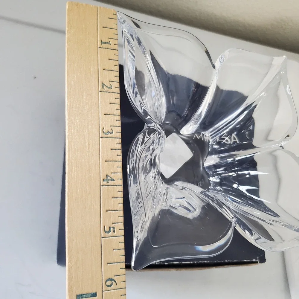Mikasa Florale Lead Crystal 7 Inch Candy Dish VT215-210 Czech Republic with Box